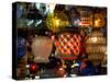Stained Glass Lamp Vendor in Spice Market, Istanbul, Turkey-Darrell Gulin-Stretched Canvas