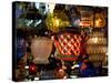 Stained Glass Lamp Vendor in Spice Market, Istanbul, Turkey-Darrell Gulin-Stretched Canvas