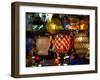 Stained Glass Lamp Vendor in Spice Market, Istanbul, Turkey-Darrell Gulin-Framed Photographic Print