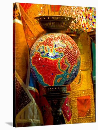 Stained Glass Lamp Vendor in Spice Market, Istanbul, Turkey-Darrell Gulin-Stretched Canvas