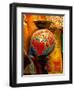 Stained Glass Lamp Vendor in Spice Market, Istanbul, Turkey-Darrell Gulin-Framed Photographic Print