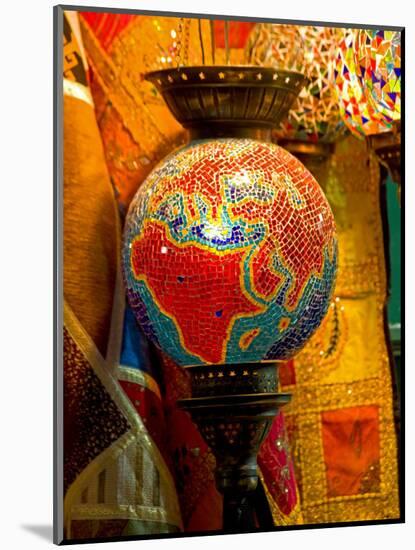 Stained Glass Lamp Vendor in Spice Market, Istanbul, Turkey-Darrell Gulin-Mounted Photographic Print