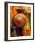 Stained Glass Lamp Vendor in Spice Market, Istanbul, Turkey-Darrell Gulin-Framed Photographic Print