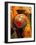 Stained Glass Lamp Vendor in Spice Market, Istanbul, Turkey-Darrell Gulin-Framed Photographic Print