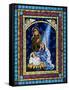 Stained Glass Nativity-Sheila Lee-Framed Stretched Canvas