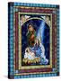 Stained Glass Nativity-Sheila Lee-Stretched Canvas