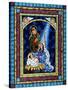 Stained Glass Nativity-Sheila Lee-Stretched Canvas