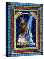 Stained Glass Nativity-Sheila Lee-Stretched Canvas