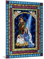 Stained Glass Nativity-Sheila Lee-Mounted Giclee Print