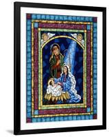 Stained Glass Nativity-Sheila Lee-Framed Giclee Print