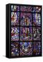 Stained glass, Notre-Dame de Chartres Cathedral, Chartres, Eure-et-Loir, France-Godong-Framed Stretched Canvas