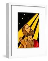 Stained glass of Abraham, Lome, Togo-Godong-Framed Photographic Print