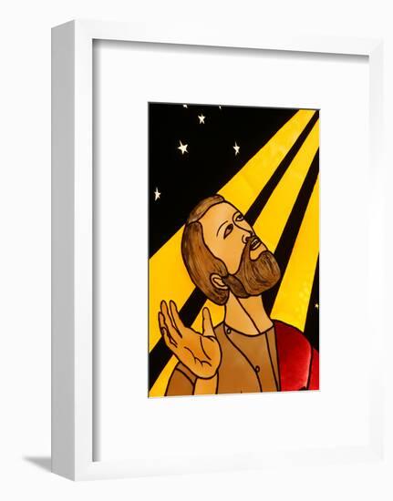 Stained glass of Abraham, Lome, Togo-Godong-Framed Photographic Print