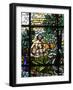 Stained Glass of Adam and Eve in the Garden of Eden, Vienna, Austria, Europe-Godong-Framed Photographic Print