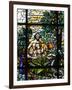 Stained Glass of Adam and Eve in the Garden of Eden, Vienna, Austria, Europe-Godong-Framed Photographic Print