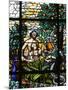 Stained Glass of Adam and Eve in the Garden of Eden, Vienna, Austria, Europe-Godong-Mounted Photographic Print