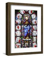 Stained glass of Christ's Passion, Saint Martin's church, Saint-Valery-sur-Somme, Somme, France-Godong-Framed Photographic Print