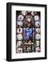 Stained glass of Christ's Passion, Saint Martin's church, Saint-Valery-sur-Somme, Somme, France-Godong-Framed Photographic Print