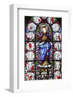 Stained glass of Christ's Passion, Saint Martin's church, Saint-Valery-sur-Somme, Somme, France-Godong-Framed Photographic Print