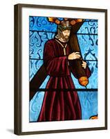 Stained Glass of Jesus Carrying His Cross, San Jeronimo's Church, Madrid, Spain, Europe-Godong-Framed Photographic Print