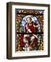 Stained Glass of John the Baptist, Saint-Louis Cathedral, Versailles, France, Europe-null-Framed Photographic Print