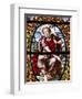 Stained Glass of John the Baptist, Saint-Louis Cathedral, Versailles, France, Europe-null-Framed Photographic Print