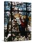 Stained Glass of Moses Holding the Tablets of the Law, Vienna, Austria, Europe-Godong-Stretched Canvas