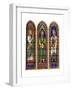 Stained Glass of Moses, King David and Isaiah, Bourges Cathedral, 13th Century-Lemercier-Framed Giclee Print