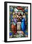 Stained glass of Presentation of Jesus Christ at the Temple, Shrine of Our Lady of La Salette-Godong-Framed Photographic Print