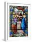 Stained glass of Presentation of Jesus Christ at the Temple, Shrine of Our Lady of La Salette-Godong-Framed Photographic Print