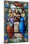 Stained glass of Presentation of Jesus Christ at the Temple, Shrine of Our Lady of La Salette-Godong-Mounted Photographic Print