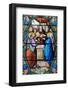 Stained glass of Presentation of Jesus Christ at the Temple, Shrine of Our Lady of La Salette-Godong-Framed Photographic Print