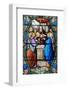 Stained glass of Presentation of Jesus Christ at the Temple, Shrine of Our Lady of La Salette-Godong-Framed Photographic Print