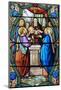 Stained glass of Presentation of Jesus Christ at the Temple, Shrine of Our Lady of La Salette-Godong-Mounted Photographic Print