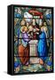 Stained glass of Presentation of Jesus Christ at the Temple, Shrine of Our Lady of La Salette-Godong-Framed Stretched Canvas