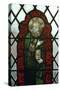 Stained glass of St Edward the Confessor, 15th century-Unknown-Stretched Canvas