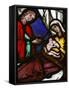 Stained Glass of the Birth of Isaac, Son of Abraham and Sarah, Klosterneuburg, Austria, Europe-Godong-Framed Stretched Canvas
