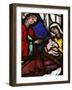 Stained Glass of the Birth of Isaac, Son of Abraham and Sarah, Klosterneuburg, Austria, Europe-Godong-Framed Photographic Print