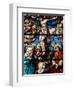 Stained Glass of the Crucifixion, San Jeronimo's Church, Madrid, Spain, Europe-Godong-Framed Photographic Print