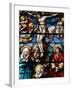 Stained Glass of the Crucifixion, San Jeronimo's Church, Madrid, Spain, Europe-Godong-Framed Photographic Print