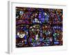 Stained Glass of the Last Judgment in Bourges Cathedral, Bourges, Cher, France, Europe-null-Framed Photographic Print