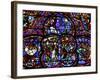 Stained Glass of the Last Judgment in Bourges Cathedral, Bourges, Cher, France, Europe-null-Framed Photographic Print