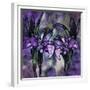 Stained Glass Orchids-Mindy Sommers-Framed Giclee Print