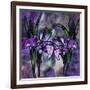 Stained Glass Orchids-Mindy Sommers-Framed Giclee Print