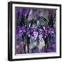 Stained Glass Orchids-Mindy Sommers-Framed Giclee Print