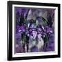 Stained Glass Orchids-Mindy Sommers-Framed Giclee Print