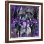 Stained Glass Orchids-Mindy Sommers-Framed Giclee Print