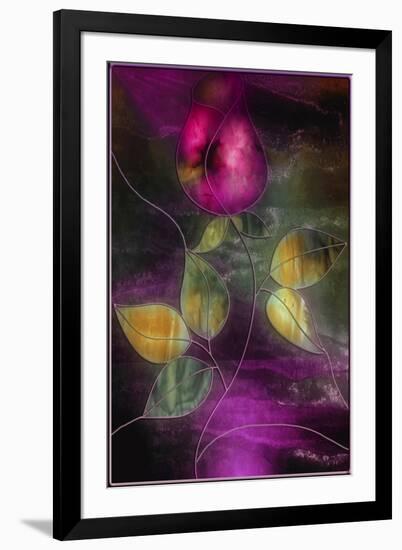 Stained Glass Rose-Mindy Sommers-Framed Premium Giclee Print