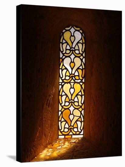 Stained Glass, Thoronet Abbey Church, Thoronet, Var, Provence, France, Europe-null-Stretched Canvas