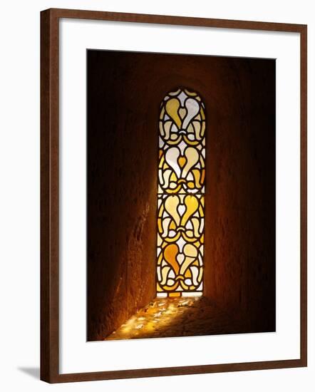 Stained Glass, Thoronet Abbey Church, Thoronet, Var, Provence, France, Europe-null-Framed Photographic Print